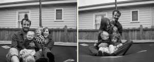trampoline family portrait fun in Hobart by Photography with Cassie